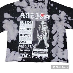 TUPAC POETIC JUSTICE CROPPED TEE - S